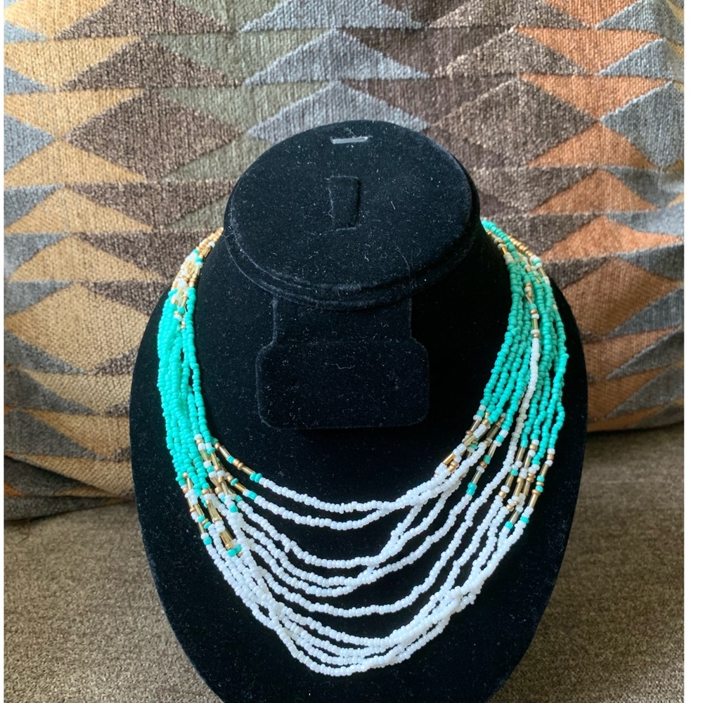 NWT Stony Beaded Necklace